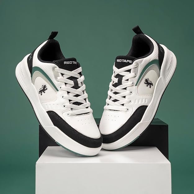 Red Tape RSL0632A-6 Casual Sneakers For Men - White & Black